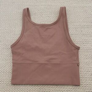 Pinkey Nude Power Pivot Ribbed Tank Top